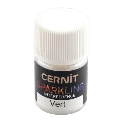 Afbeelding van CERNIT CE6110005600C Kleurpoeder met parelmoer effect, groen, mengbaar, pot 5 g