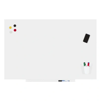 Afbeelding van Rocada Whiteboard 6520PRO (b x h) 115 cm 75 Wit (RAL 9003) Kunststof coating Incl. opbergbakje, Horizontaal of verticaalformaat