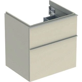 Afbeelding van Geberit iCon wastafelonderbouwkast met 2 schuifladen, zandgrijs 592 x