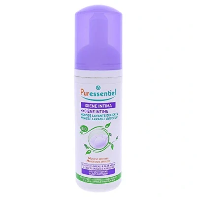 Afbeelding van Puressentiel, Intieme hygiëne, zachte reinigingsmousse, voor irriterende slijmvliezen, hoofdeinde onder gynaecologische controle, fysiologische Ph, dagelijkse reiniging, 99,5% natuurlijke oorsprong, 150 ml