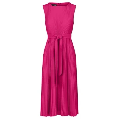 Afbeelding van Apart Midiplissee Jurk, Dames, Maat: 44, Pink