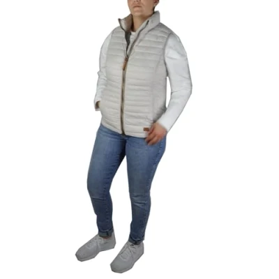 Afbeelding van camel active Leicht Wattierte Bodywarmer, Dames, Maat: 40, 66pearl