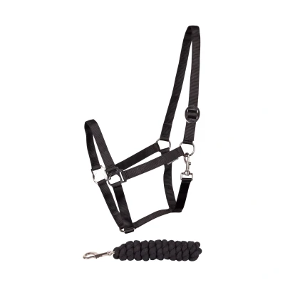 Afbeelding van Harry&#039;s Horse Halsterset Initial Cob Zwart