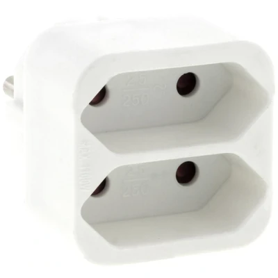 Afbeelding van Verloopstekker Q link (Tweeweg, 2.5 A, Wit)