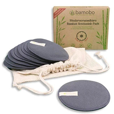 Afbeelding van Herbruikbare Wattenschijfjes van Bamboe [10 STUKS XL]