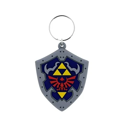 Afbeelding van Sleutelhanger The Legend of Zelda: Hylian Shield rubber metalen ring