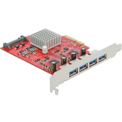 Afbeelding van Delock PCI Express x4 Karte zu 4 x extern SuperSpeed USB 10 Gbps (USB