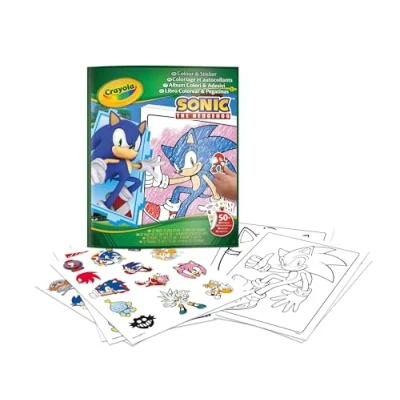 Afbeelding van Crayola Kleurboek Sonic Met Stickers