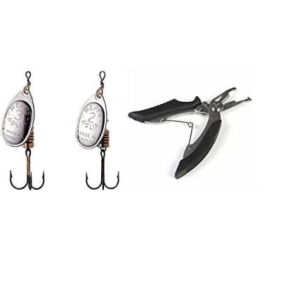 Afbeelding van Mepp s Aglia set: 1 x Mepps Agila zilver maat 2 + Gr.3 gratis visschaar