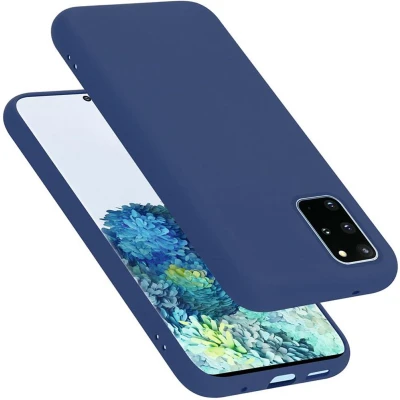 Afbeelding van Cadorabo Hoesje geschikt voor Samsung Galaxy S20 PLUS Case in LIQUID BLAUW Beschermhoes TPU silicone Cover