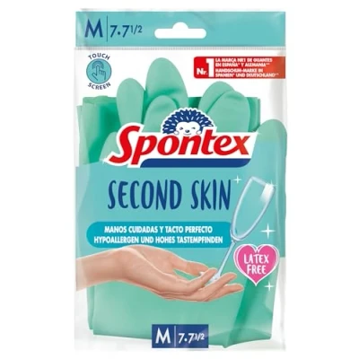 Afbeelding van Handschoenen Spontex Second Skin Maat M