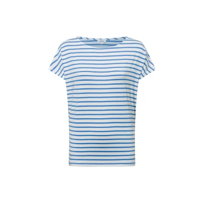 Afbeelding van s.Oliver Tshirt print, Dames, Maat: 36, Weiß hellblau