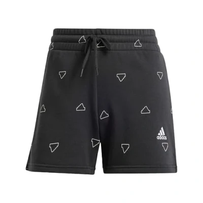 Afbeelding van adidas Dames Essentials Monogram Fleece Graphic Shorts, black, L