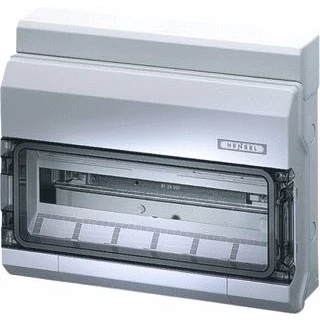 Afbeelding van Hensel automaten behuizing kv ip65 18 module tule invoer nul pe klem 9118