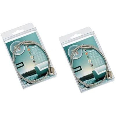 Afbeelding van Walther Design Fototouw Zilver 1,5 m van metaal Double Pack, MD150SD