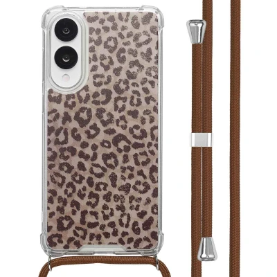 Afbeelding van imoshion Hoesje Geschikt voor Samsung Galaxy S25 Edge Design met Koord Leopard Mood