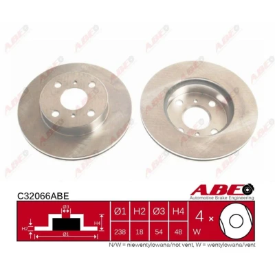 Afbeelding van ABE Remschijven C32066ABE