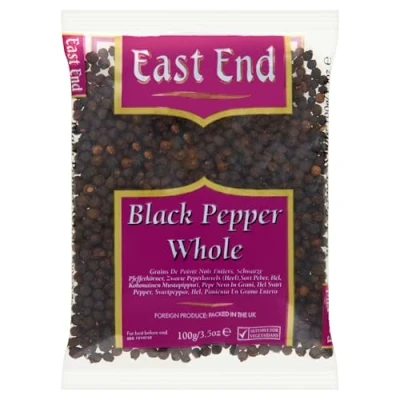 Afbeelding van East End Zwarte Peper Geheel, 100g