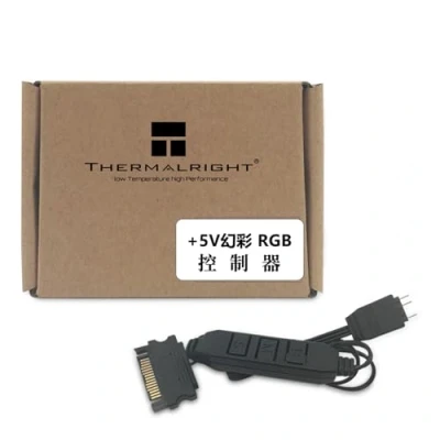 Afbeelding van Thermalright 5 V A RGB computerventilatorbesturing, 3 pins verlichtingsbesturing, pc ventilatorbesturing, ondersteuning 3PIN / 5V verlichtingsinterface, SATA directe voeding