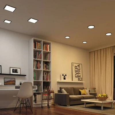 Afbeelding van Paulmann Areo 79966 LED inbouwpaneel 13 W Warmwit Zwart