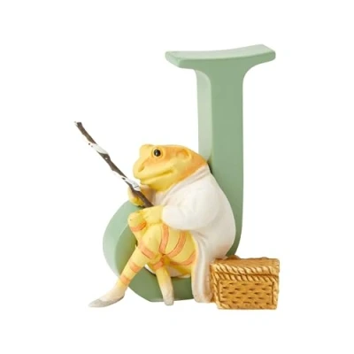 Afbeelding van Beatrix Potter Alfabet letter J Mr Jeremy Fisher Beeldje, hoogte 7 cm