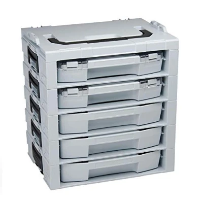 Afbeelding van Bosch Sortimo L Boxx I Rack 5 gemonteerd met en lade instboxenset C3 B3