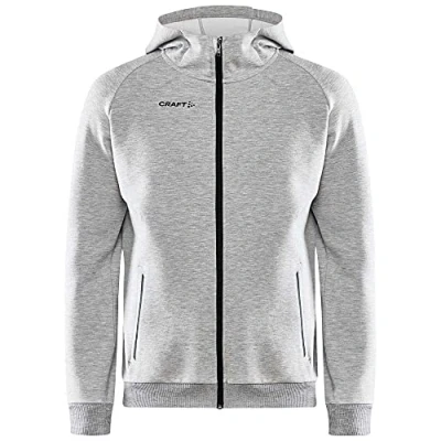 Afbeelding van Trui Craft Men Core Soul Full Zip Hood Grey Melange XXXXL