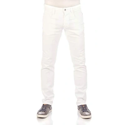 Afbeelding van Replay Anbass Pants Jeans Heren Broek Wit Maat 33/32