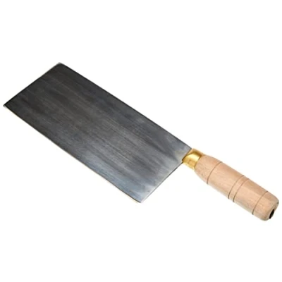 Afbeelding van JADE TEMPLE 17052 hakmes met houten handvat, roestvrij staal, 20,5 cm lang lemmet, 1 x hakmes, zilver