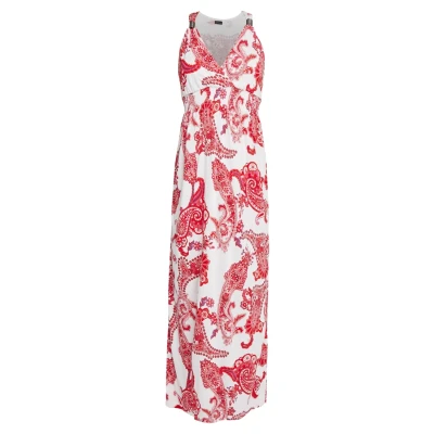 Afbeelding van Lascana Kleid Spirale LANG Strandaccessoire, Dames, Maat: 46, Rot