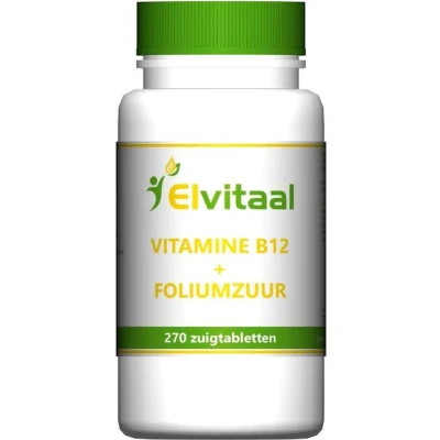Afbeelding van ELVITUM Vitamine B12 1000mcg + foliumzuur