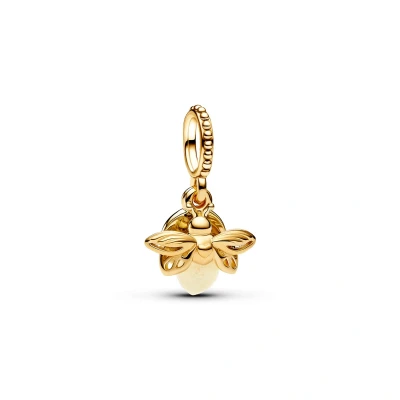 Afbeelding van Pandora 769352C01 Moments Glow in the dark Firefly Hangende Bedel inStock horloge Goudkleur
