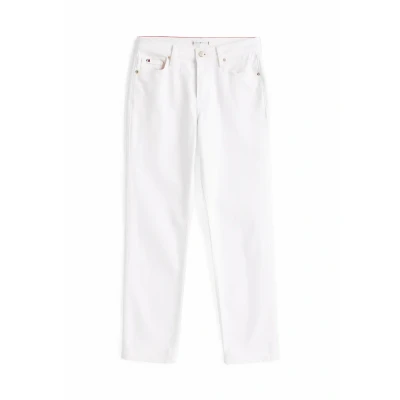Afbeelding van Tommy Hilfiger Straight leg jeans, Dames, Maat: 26x32, Th optic white