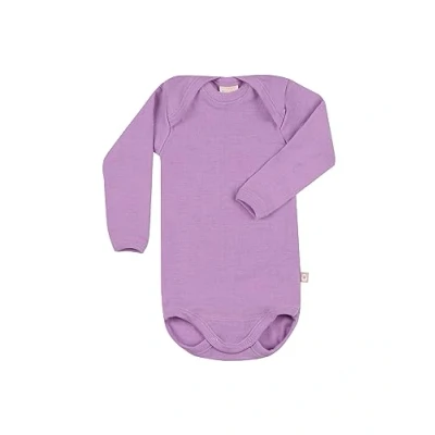 Afbeelding van DILLING Romper Met Lange Mouw Van Merinowol Voor Baby&#039;s Orchidee Mauve 86