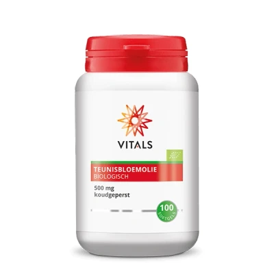 Afbeelding van 2x Vitals Biologische Teunisbloemolie 100 softgels