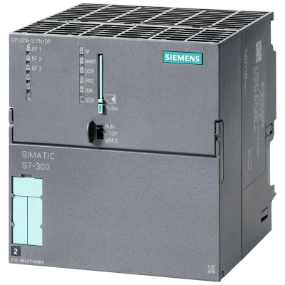 Afbeelding van Siemens simatic s7 300 cpu 319 3 pn dp central processing unit with 2 mbyte working memory 1 interface mp 6es7318 3el01 0ab0