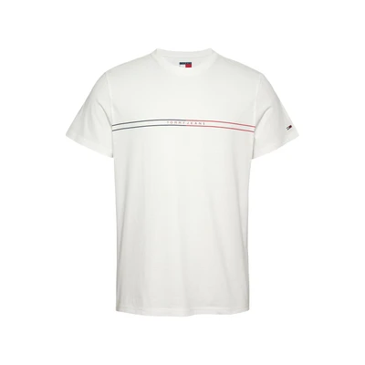 Afbeelding van Tommy Jeans Entry Graphic TEE Tshirt print, Heren, Maat: 46, Ecru