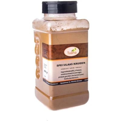Afbeelding van Tuana Kruiden Speculaas Strooibus 450 Gram Zonder Zout GP0253