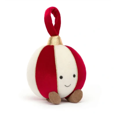 Afbeelding van Jellycat amuseables kersthanger kerstbal 16 cm
