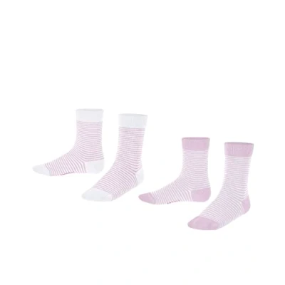 Afbeelding van Esprit FINE Stripe 2PACK WITH Pattern Sokken voor kinderen, Maat: 27/30, Sortiment pnk