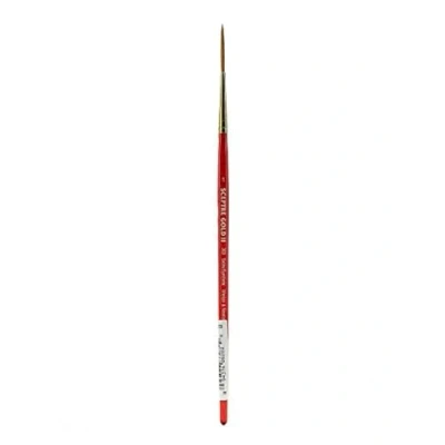 Afbeelding van Winsor &amp; Newton 5183701 Scepter Gold II kunstenaars aquarelpenseel met hoge verfcapaciteit en uitstekende veerkracht Sleper Rigger penseel lange Steel Nr. 1 1,5 mm,