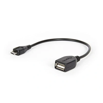 Afbeelding van Hamlet Micro USB m F 0.15m kabel 0,15 2.0 A Zwart