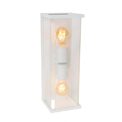 Afbeelding van Lucide CLAIRE Wandlamp Binnen/Buiten 2xE27 IP54 Wit