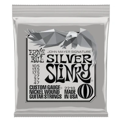 Afbeelding van Ernie Ball 2218 John Mayer Signature Silver Slinky snarenset voor elektrische gitaar (10.5 47)