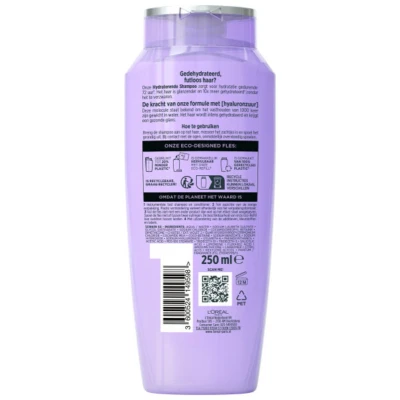 Afbeelding van 3x L&#039;Oréal Elvive Hydra Hyaluronic Shampoo 250 ml
