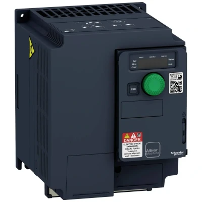 Afbeelding van Schneider electric altivar frequentieregelaar 380 500v 50 60 hz 599hz 5 5a 2 2kw ip20 h 184mm b 140mm d 158mm atv320u22n4c