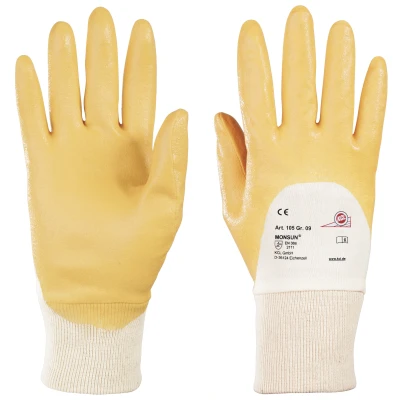 Afbeelding van Honeywell Handschoen maat 8 curry BW tricot m.nitril EN 388 PSA categorie II 10 paar 010508141E