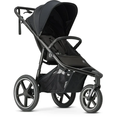 Afbeelding van Deryan Luxe Bolt hardloop kinderwagen Jogging buggy Runner Inclusief muggennet en pomp Zwart