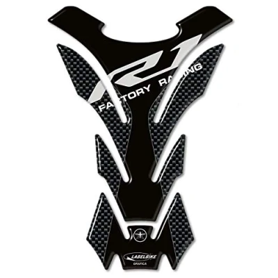 Afbeelding van labelbike 3D Tank Bescherming s Stickers TANKPAD Motorfiets compatibel met YAMAHA R1 R 1