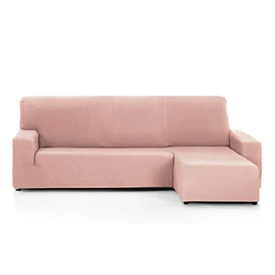 Afbeelding van Martina Home Overtrek voor Chaise Longue, model Túnez, zalmkleur, kort hoekdeel rechts